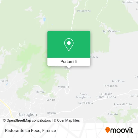 Mappa Ristorante La Foce