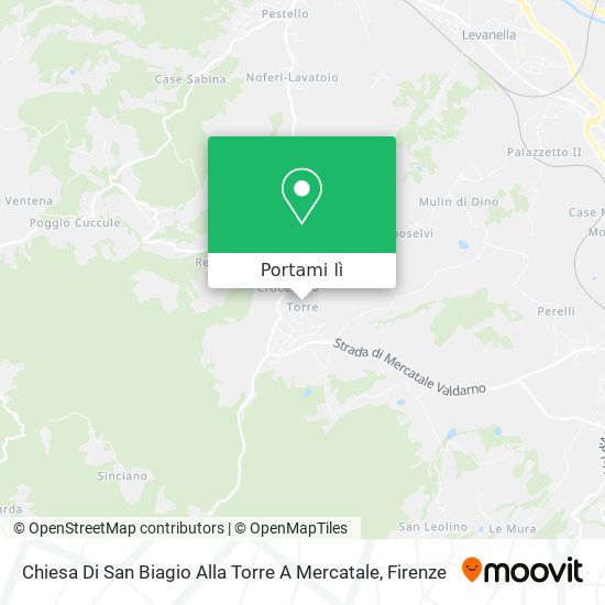 Mappa Chiesa Di San Biagio Alla Torre A Mercatale