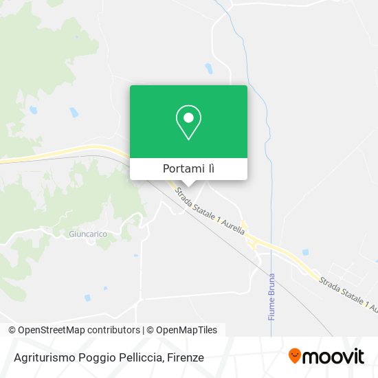 Mappa Agriturismo Poggio Pelliccia