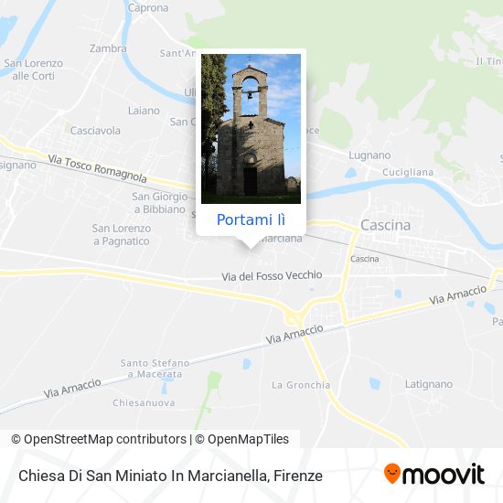 Mappa Chiesa Di San Miniato In Marcianella