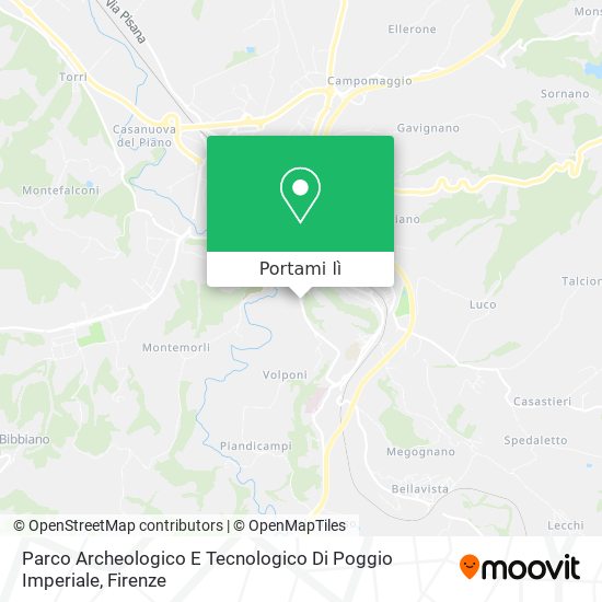 Mappa Parco Archeologico E Tecnologico Di Poggio Imperiale