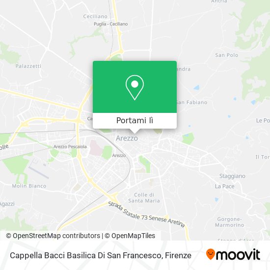 Mappa Cappella Bacci Basilica Di San Francesco