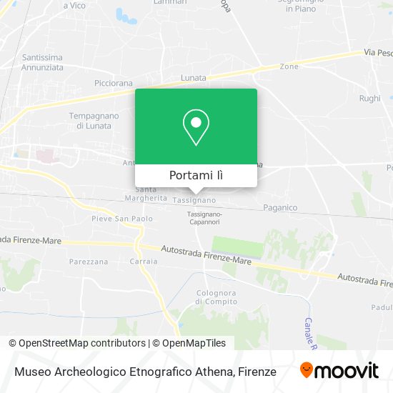 Mappa Museo Archeologico Etnografico Athena