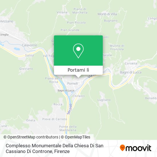 Mappa Complesso Monumentale Della Chiesa Di San Cassiano Di Controne