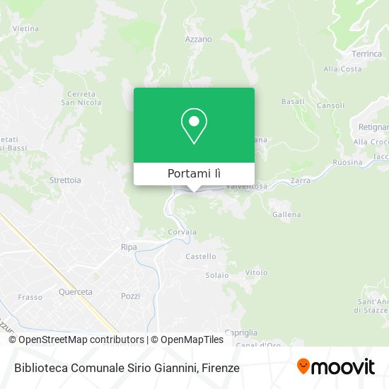 Mappa Biblioteca Comunale Sirio Giannini