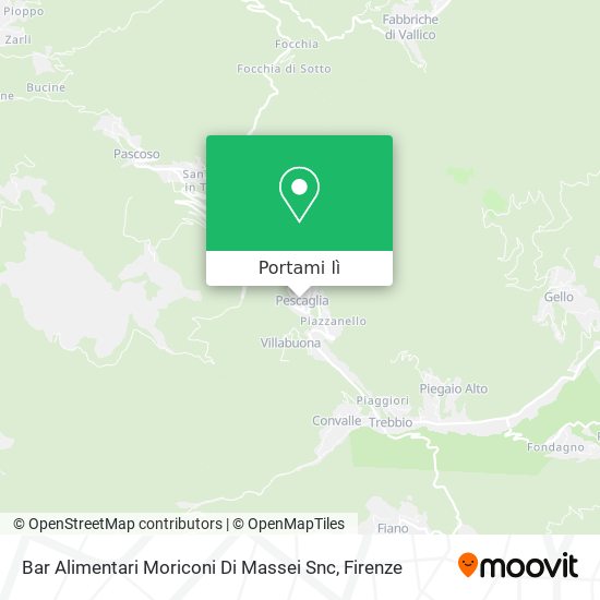 Mappa Bar Alimentari Moriconi Di Massei Snc