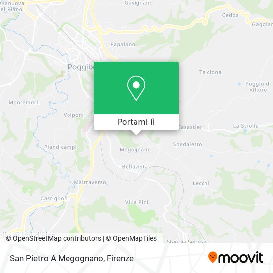 Mappa San Pietro A Megognano