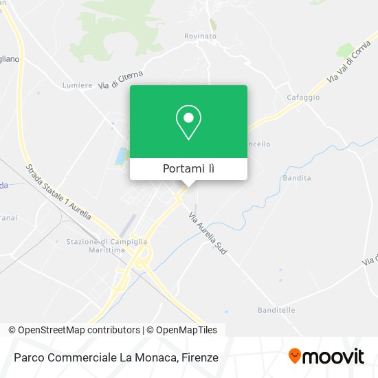 Mappa Parco Commerciale La Monaca
