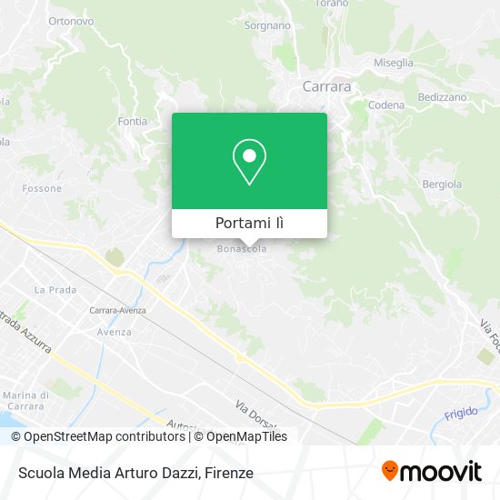 Mappa Scuola Media Arturo Dazzi