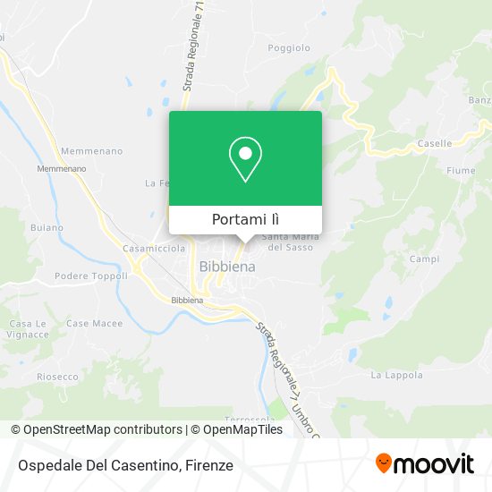 Mappa Ospedale Del Casentino