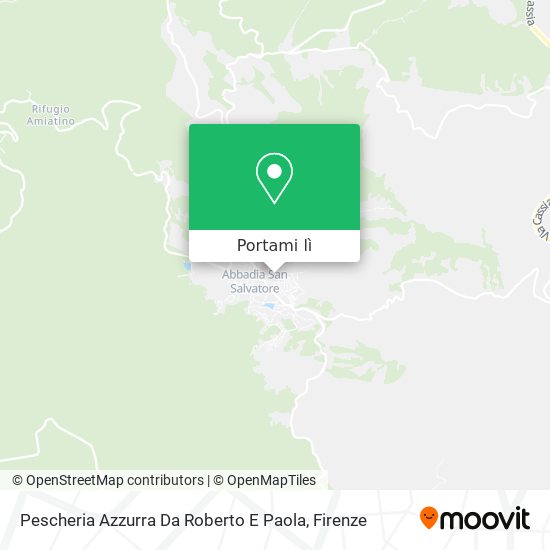 Mappa Pescheria Azzurra Da Roberto E Paola