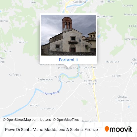 Mappa Pieve Di Santa Maria Maddalena A Sietina