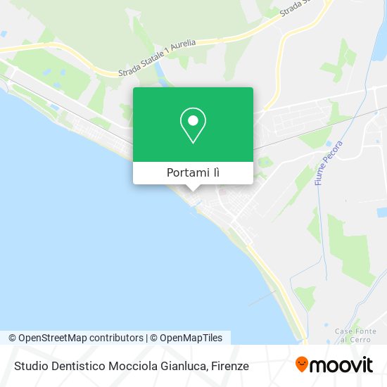 Mappa Studio Dentistico Mocciola Gianluca