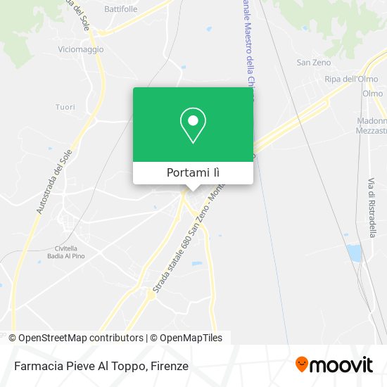 Mappa Farmacia Pieve Al Toppo