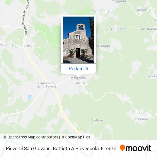 Mappa Pieve Di San Giovanni Battista A Pievescola