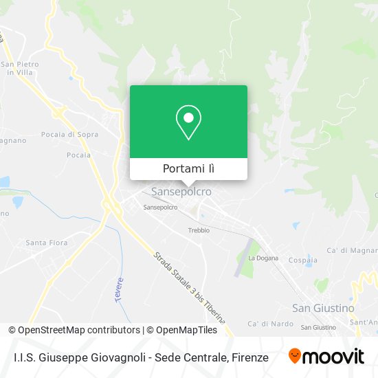 Mappa I.I.S. Giuseppe Giovagnoli - Sede Centrale