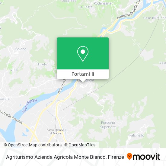 Mappa Agriturismo Azienda Agricola Monte Bianco