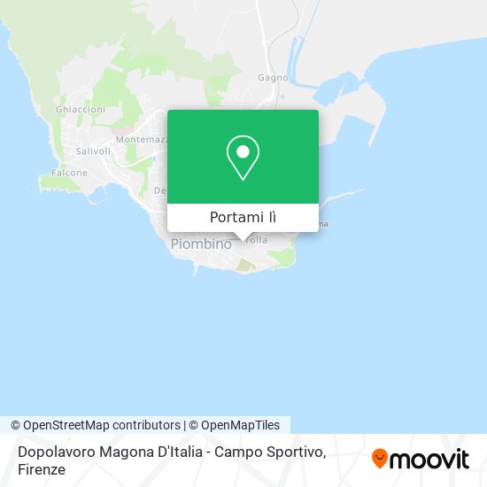 Mappa Dopolavoro Magona D'Italia - Campo Sportivo