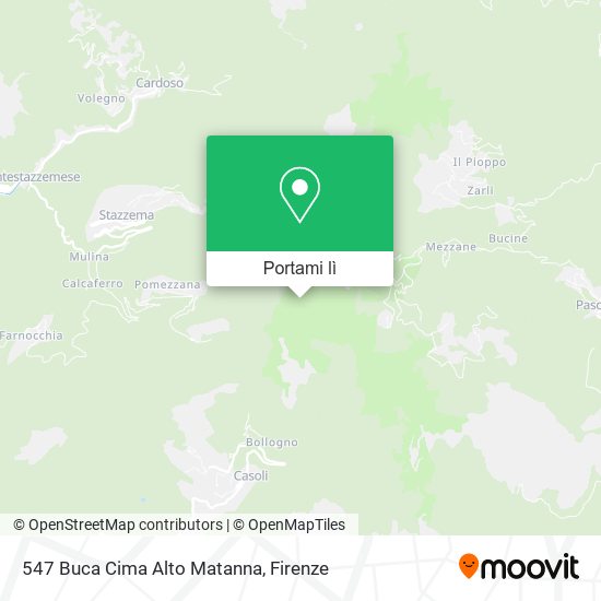 Mappa 547 Buca Cima Alto Matanna