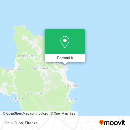 Mappa Cala Cupa