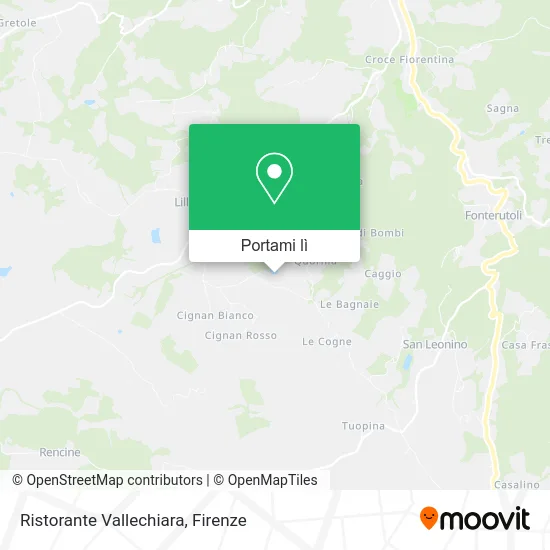 Mappa Ristorante Vallechiara