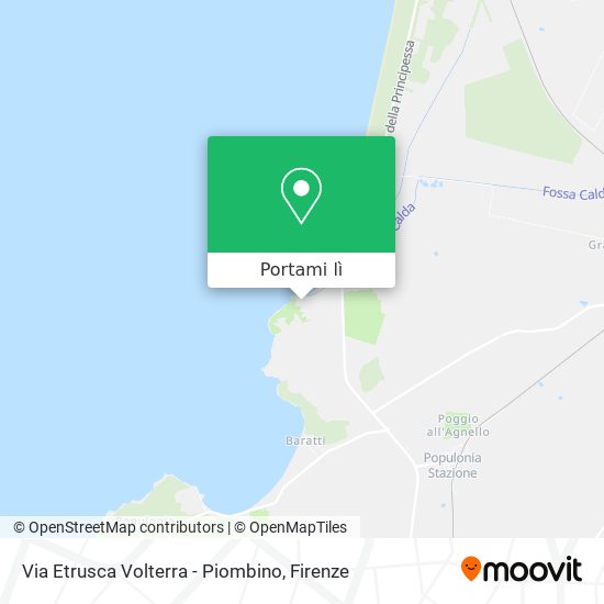 Mappa Via Etrusca Volterra - Piombino