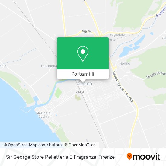 Mappa Sir George Store Pelletteria E Fragranze