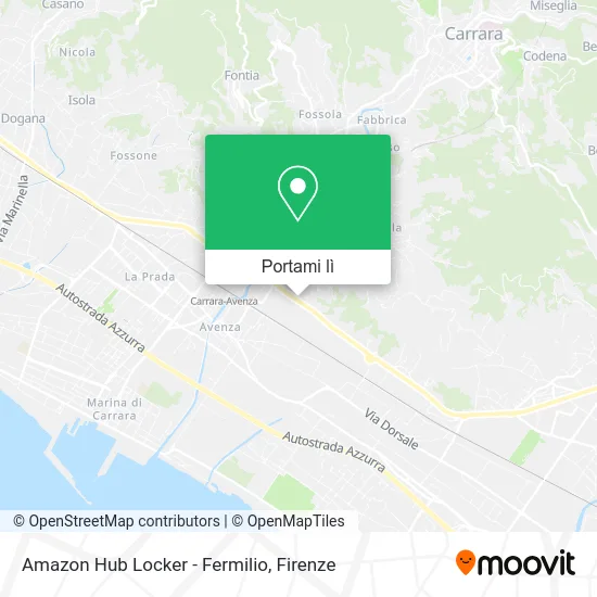 Mappa Amazon Hub Locker - Fermilio