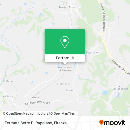 Mappa Fermata Serre Di Rapolano