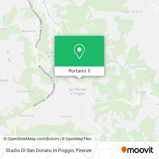Mappa Stadio Di San Donato In Poggio