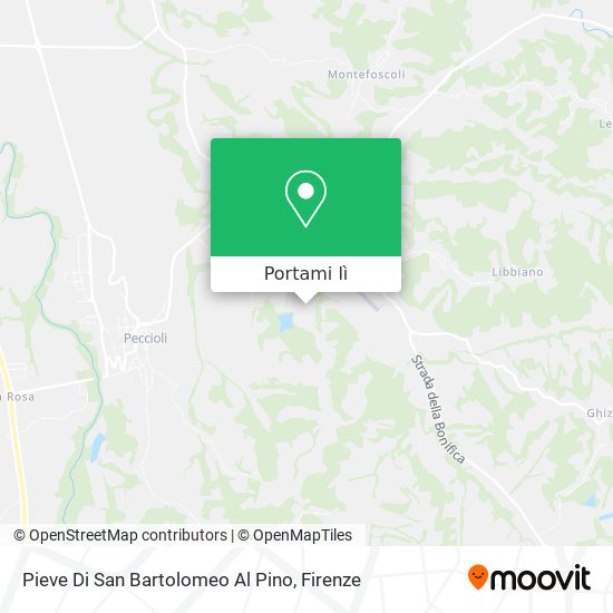 Mappa Pieve Di San Bartolomeo Al Pino