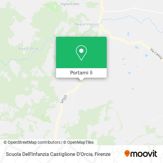 Mappa Scuola Dell'Infanzia Castiglione D'Orcia