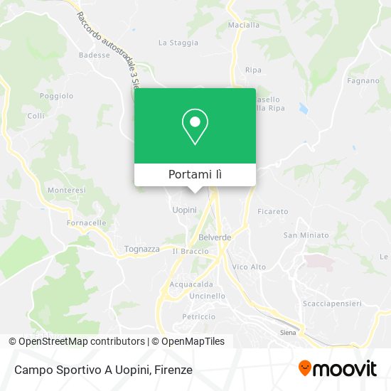 Mappa Campo Sportivo A Uopini