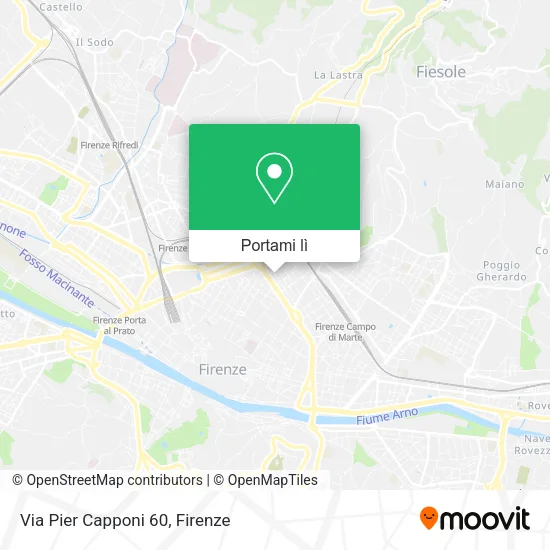 Mappa Via Pier Capponi 60