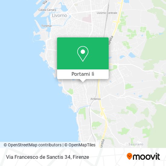 Mappa Via Francesco de Sanctis  34