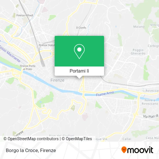 Mappa Borgo la Croce