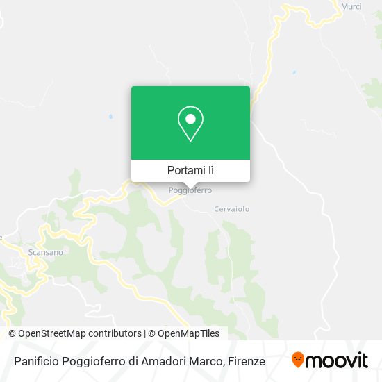 Mappa Panificio Poggioferro di Amadori Marco