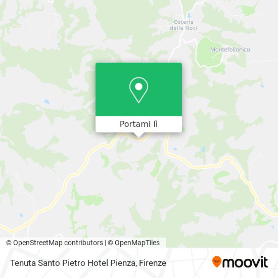 Mappa Tenuta Santo Pietro Hotel Pienza