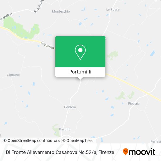Mappa Di Fronte Allevamento Casanova Nc.52 / a
