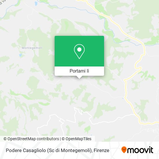Mappa Podere Casagliolo (Sc di Montegemoli)