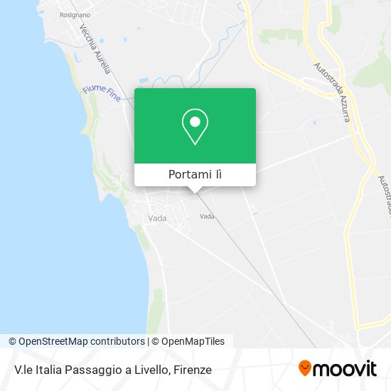 Mappa V.le Italia Passaggio a Livello