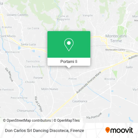 Mappa Don Carlos Srl Dancing Discoteca