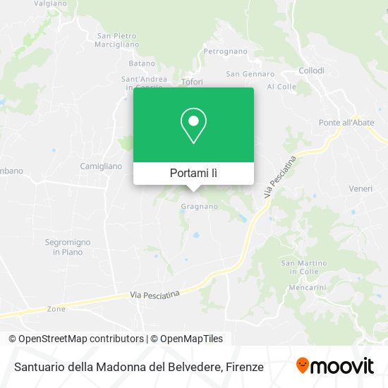 Mappa Santuario della Madonna del Belvedere