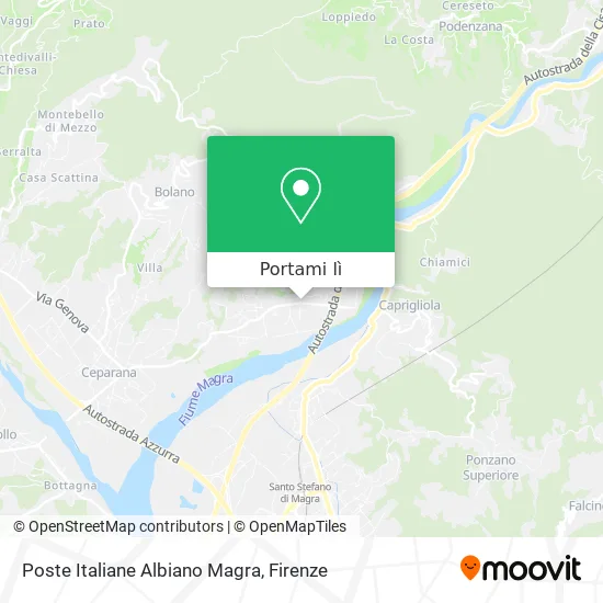 Mappa Poste Italiane Albiano Magra