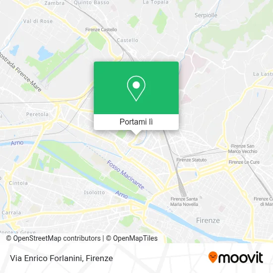 Mappa Via Enrico Forlanini