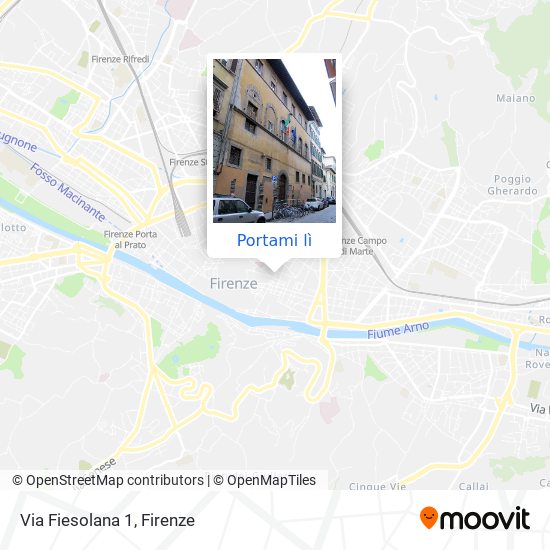 Mappa Via Fiesolana 1