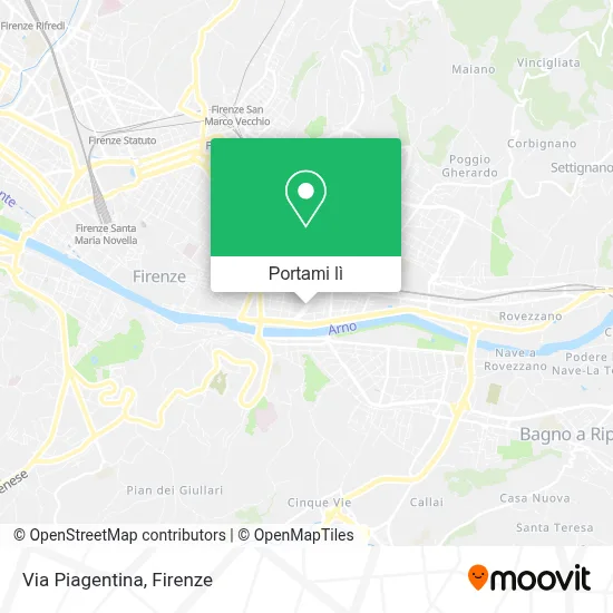 Mappa Via Piagentina
