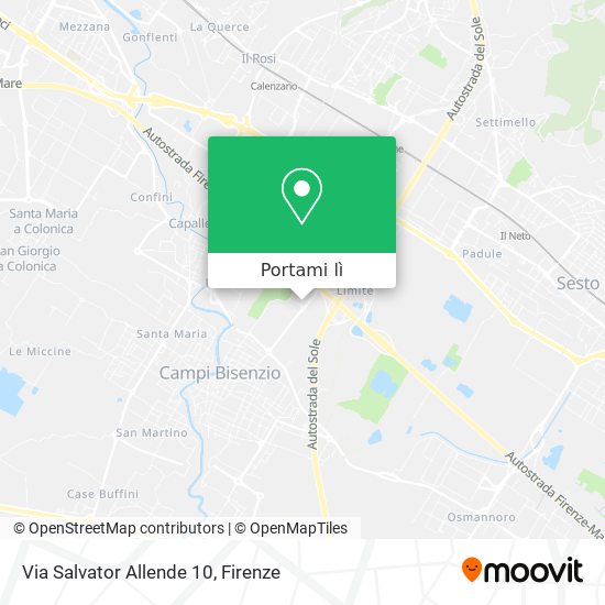 Mappa Via Salvator Allende 10