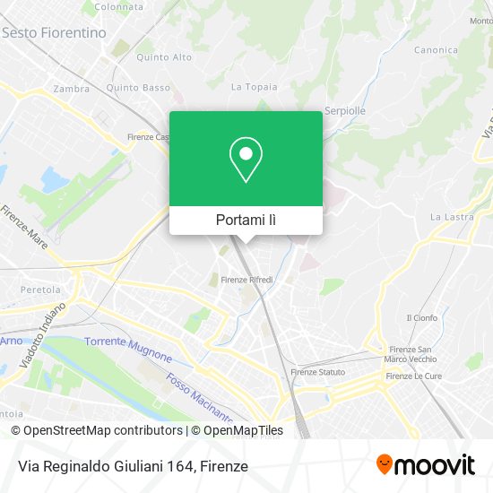 Mappa Via Reginaldo Giuliani 164