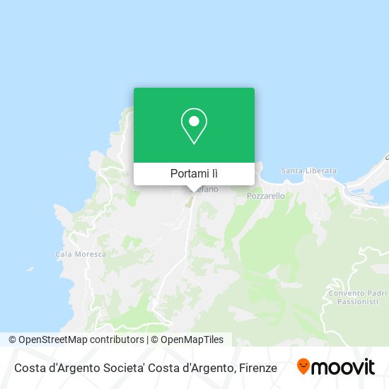 Mappa Costa d'Argento Societa' Costa d'Argento